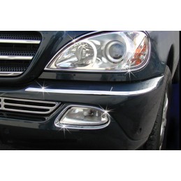 MARCOS INOXIDABLES ANTINIEBLAS MERCEDES ML W163