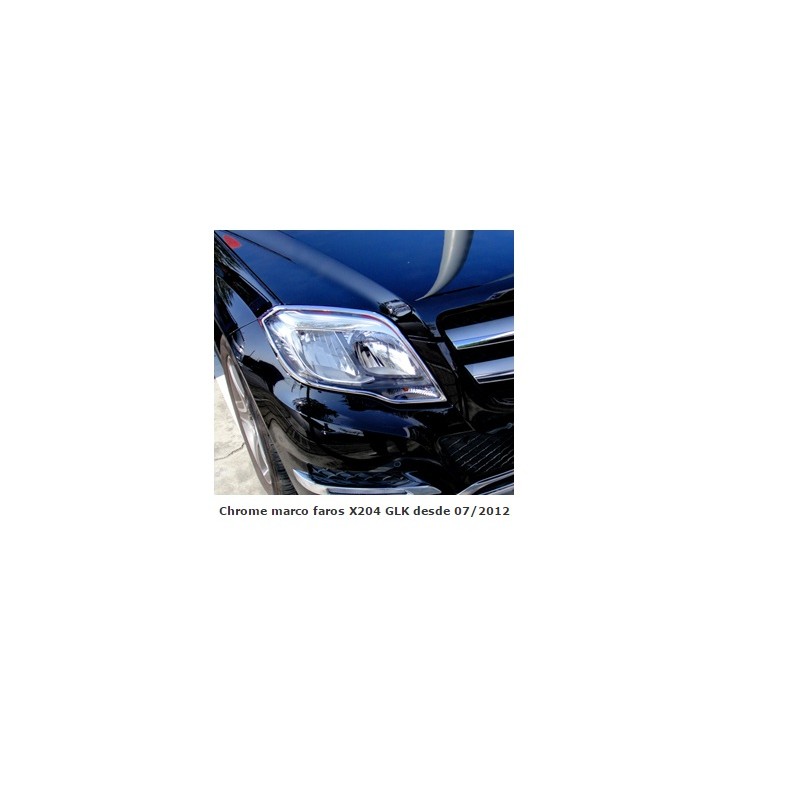 MARCOS INOX CROMADOS FAROS DELANTEROS MERCEDES GLK X204 DESDE 7 