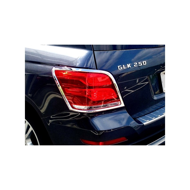MARCOS CROMADOS PILOTOS TRASEROS INOX MERCEDES GLK X204