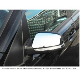 CARCASAS RETROVISOR CROMADAS MERCEDES CLASE A W169