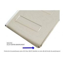 PROTECTOR PARACHOQUES CROMADO MERCEDES CLASE B W245