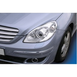 MARCOS CROMADOS INOX FAROS DELANTEROS MERCEDES CLASE B W245