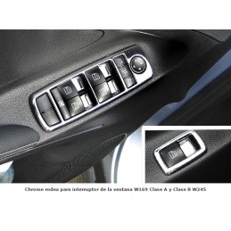 MARCO CROMADO INTERRUPTORES ELEVALUNAS MERCEDES CLASE B W245