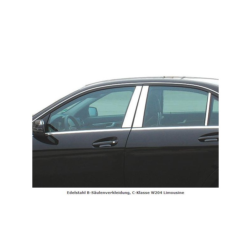 MONTANTE VENTANA CROMADO INOXIDABLE MERCEDES CLASE C W204 LIMOSI