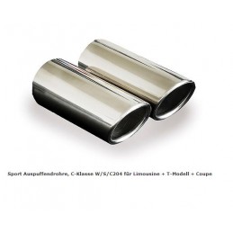 COLA EMBELLECEDOR ESCAPE CROMADA MERCEDES CLASE C W204 LIMOSINA 