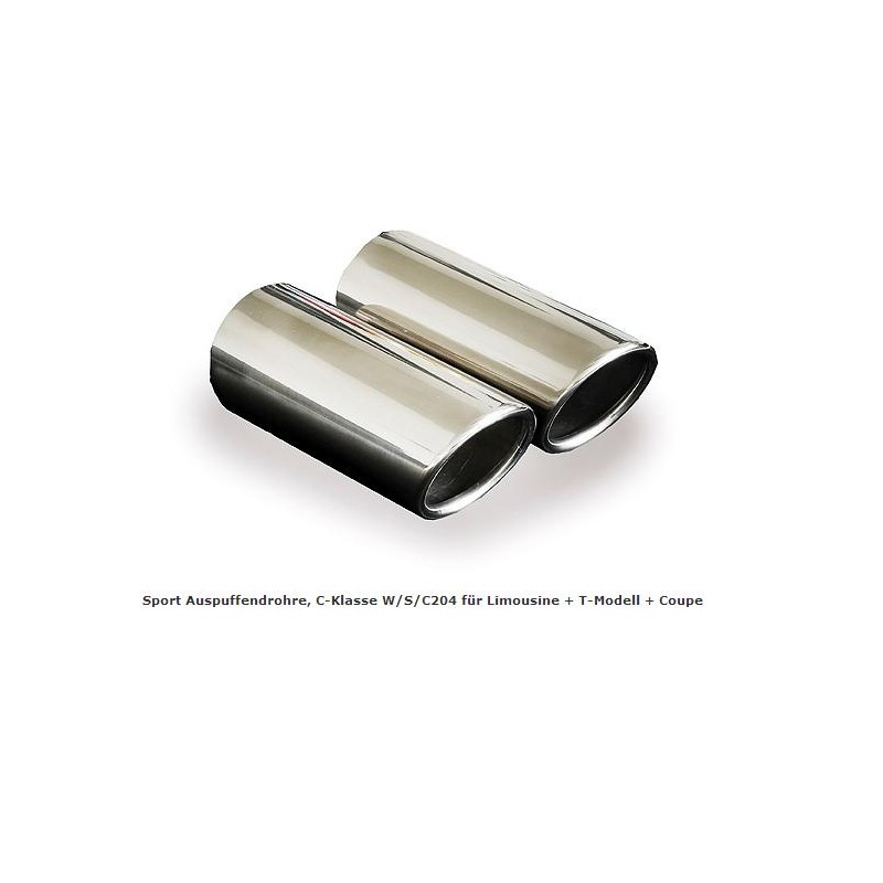 COLA EMBELLECEDOR ESCAPE CROMADA MERCEDES CLASE C W204 LIMOSINA 