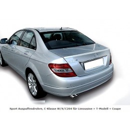 COLA EMBELLECEDOR ESCAPE CROMADA MERCEDES CLASE C W204 LIMOSINA 
