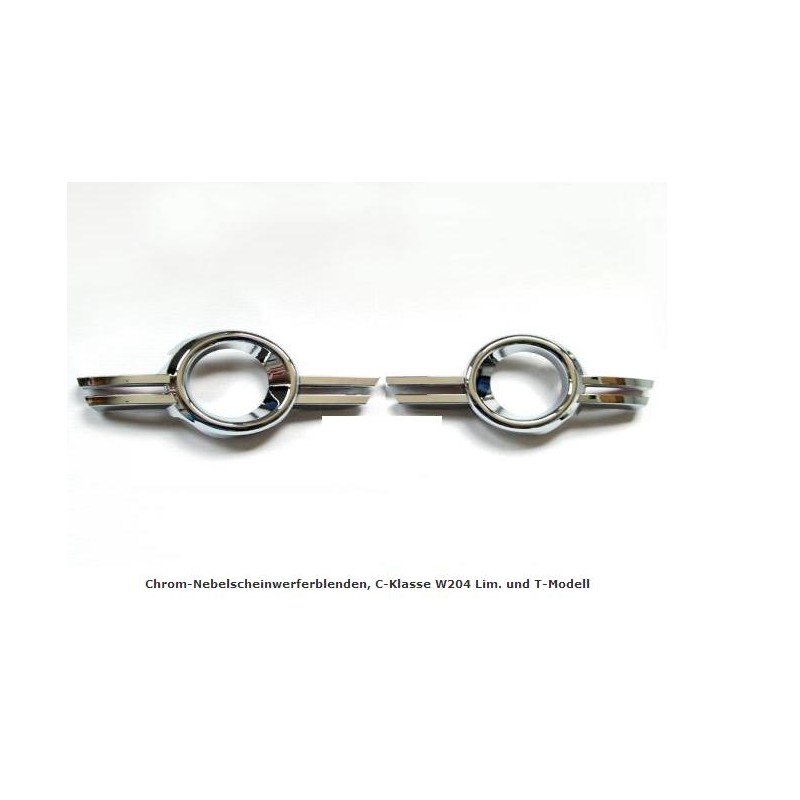 MARCOS CROMADOS ANTINIEBLAS MERCEDES W204 LIMOSINA Y T CLASE