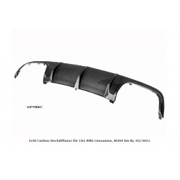 DIFUSOR TRASERO CARBONO MERCEDES CLASE C W204 C63 AMG  2011