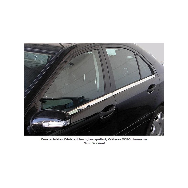 TIRAS DE VENTANA CROMADAS MERCEDES CLASE C W203 LIMOSINA