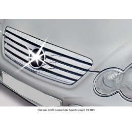 TIRAS CROMADAS PARRILLA MERCEDES SPORTCOUPE CL203