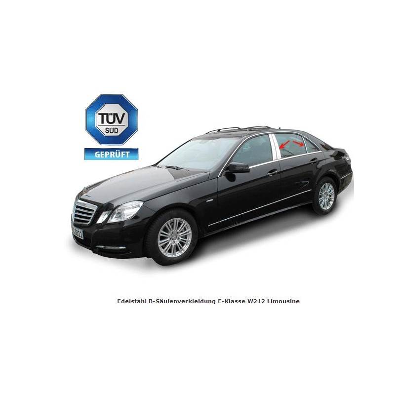 MONTANTES CROMADOS PILARES MERCEDES CLASE W W212 LIMOSINE