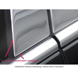 MONTANTES CROMADOS PILARES MERCEDES CLASE W W212 LIMOSINE