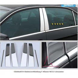 MONTANTES CROMADOS PILARES MERCEDES CLASE W W212 LIMOSINE