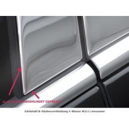 MOLDURA CROMADA PILAR MONTANTE MERCEDES CLASE E W211