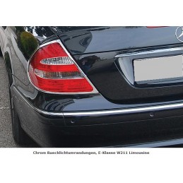 MARCOS CROMADOS PILOTOS TRASEROS MERCEDES CLASE E W211 LIMOSINE