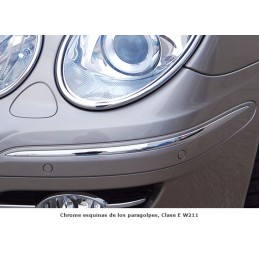 ESQUINAS PARACHOQUES DELANTERO CROMADAS MERCEDES CLASE E W211