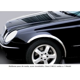 PASOS DE RUEDA CROMADOS INOXIDABLES MERCEDES CLASE E W211