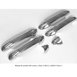 CUBREMANETAS CROMADAS MERCEDES CLASE E W211   10 PIEZAS  