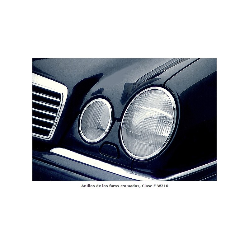 MARCOS CROMADOS FAROS DELANTEROS MERCEDES CLASE E W210