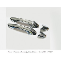 CUBREMANETAS CROMADAS MERCEDES CLASE E C207 A207  6PZ 