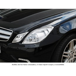 MARCOS CROMADOS FAROS MERCEDES CLASE E C207 A207