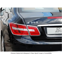 MARCOS CROMADOS PILOTOS TRASEROS MERCEDES CLASE E C207 A207