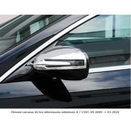 CARCASAS CROMADAS RETROVISORES MERCEDES CLASE E C207 A207