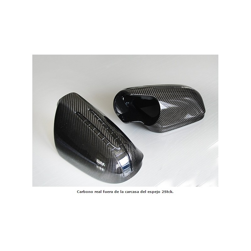 CARCASAS ESPEJOS CARBONO REAL MERCEDES CLASE E C207 A207 COUPE Y