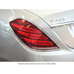 MARCOS CROMADOS PILOTOS TRASEROS MERCEDES CLASE S W222