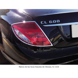 MARCOS CROMADOS PILOTOS TRASEROS MERCEDES CL COUPE C216 06 