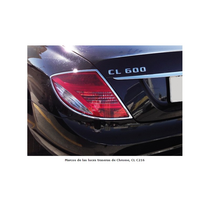 MARCOS CROMADOS PILOTOS TRASEROS MERCEDES CL COUPE C216 06 