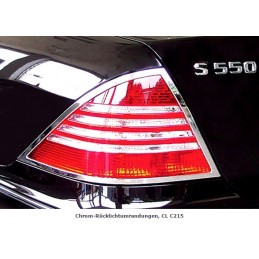 MARCOS CROMADOS PILOTOS TRASEROS MERCEDES CL COUPE C215 99 06