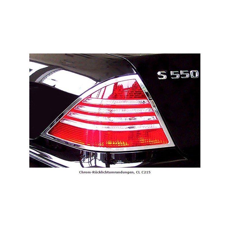 MARCOS CROMADOS PILOTOS TRASEROS MERCEDES CL COUPE C215 99 06