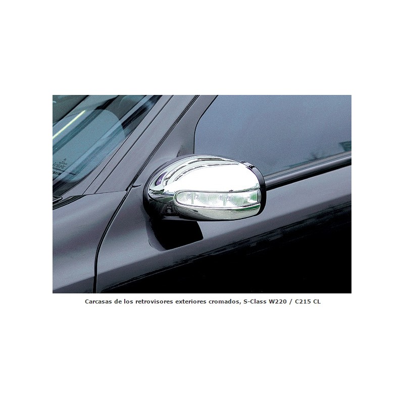 CARCASAS RETROVISORES CROMADOS MERCEDES CL COUPE C215 99 06