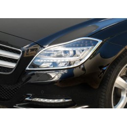 MARCOS CROMADOS FAROS DELANTERO MERCEDES CLASE CLS W218