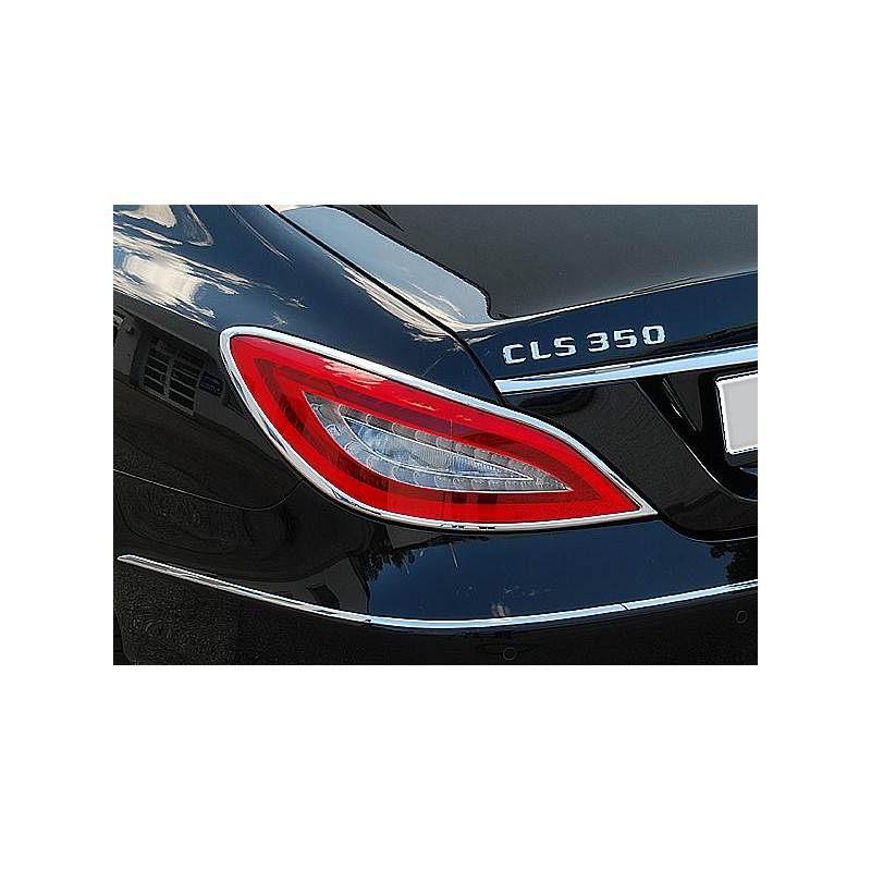 MARCOS CROMADOS PILOTOS TRASEROS MERCEDES CLASE CLS W218