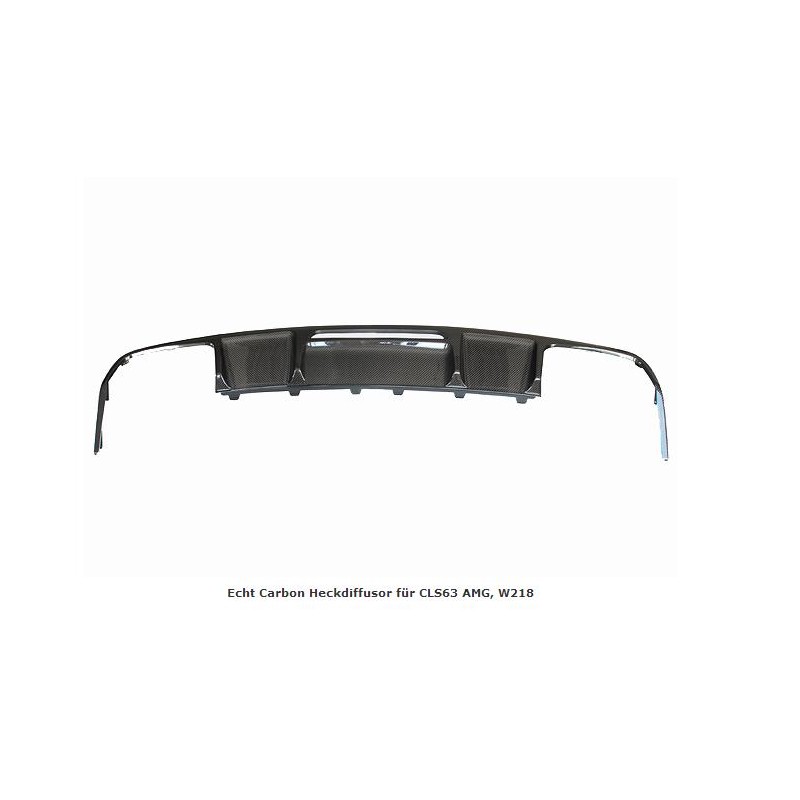 DIFUSOR TRASERO CARBONO REAL MERCEDES CLS W218 AMG