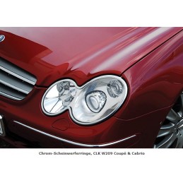 MARCOS CROMADOS FAROS DELANTEROS MERCEDES CLASE CLK W209