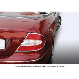 MASCARAS CROMADAS PILOTOS TRASEROS MERCEDES CLASE CLK W209
