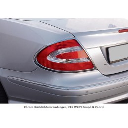 MASCARAS CROMADAS PILOTOS TRASEROS MERCEDES CLASE CLK W209