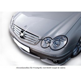 LAMAS CROMADAS PARRILLA MERCEDES CLASE CLK W209 COUPE Y CABRIO