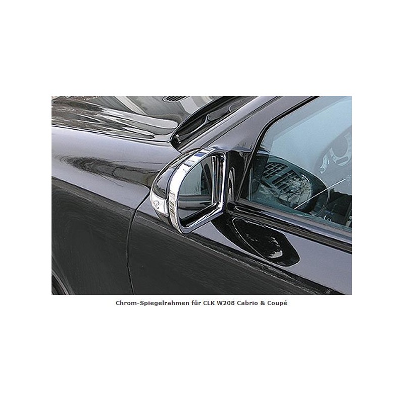 MARCOS RETROVISORES CROMADOS MERCEDES CLK C208