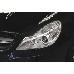 MARCOS CROMADOS FAROS DELANTEROS MERCEDES CLASE SL R230 08 