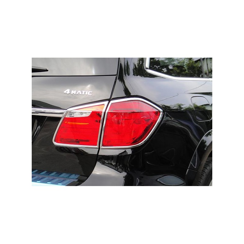 MARCOS CROMADOS PILOTOS TRASEROS MERCEDES GL X166