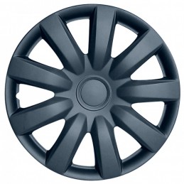 TAPACUBOS RUEDA 13 quot  ALABAMA COLOR MATTE CARBONO   4 UNIADES  