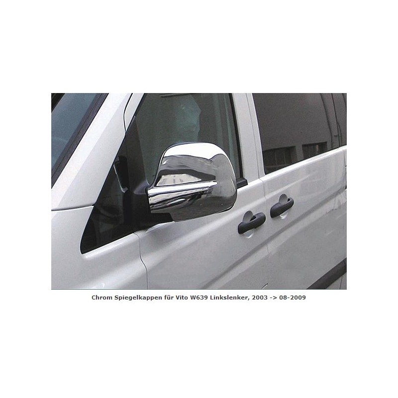 CARCASAS ESPEJOS CROMADAS MERCEDES VITO W639 2003 2009