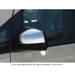 CARCASAS RETROVISORES CROMADAS MERCEDES VITO W639 2009 