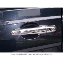 CUBRE TIRADORES PUERTA CROMADOS MERCEDES VITO VIANO W639   8 PIE