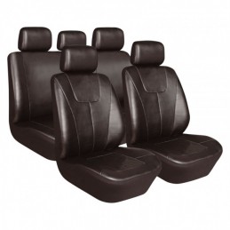 FUNDAS ASIENTO LOOK PIEL DEMIO 11 PIEZAS PARA AIRBAGS